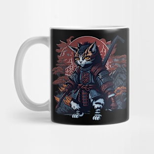 Samurai cat hip hop Mug